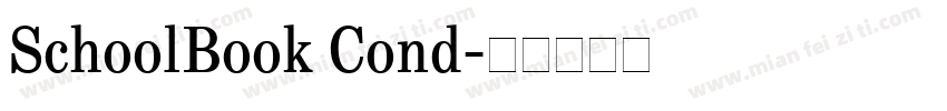SchoolBook Cond字体转换